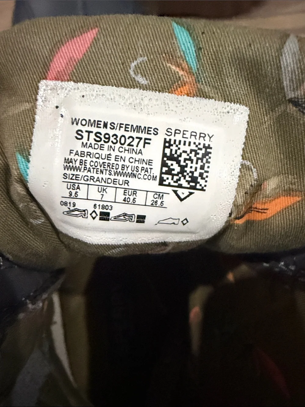 Sperry Quilted Navy and Olive Waterproof Duck Boots
